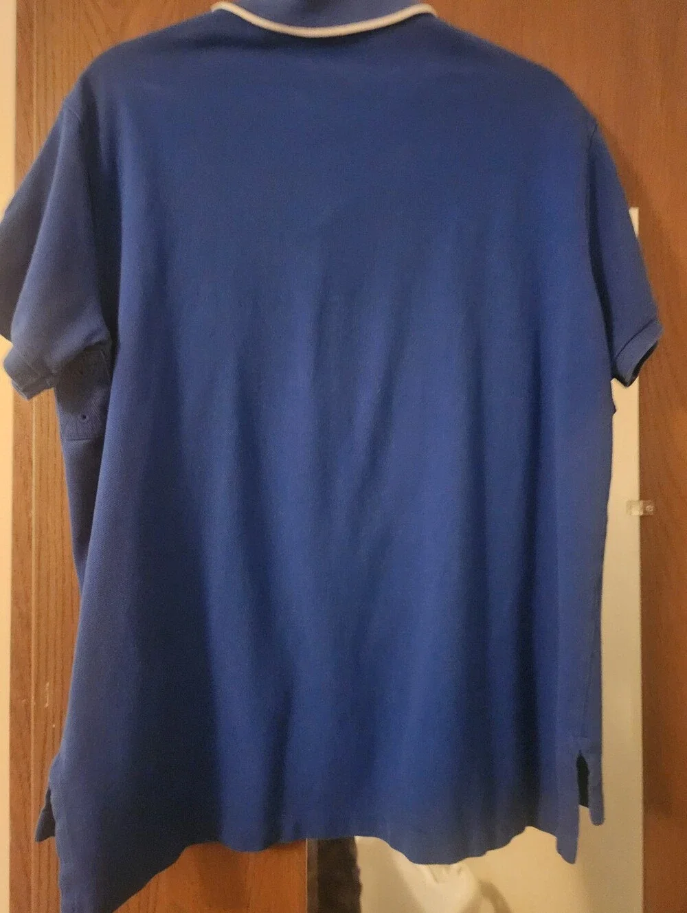 Polo by Ralph Lauren Men's Blue Embroidered Polo Shirt, Size Large